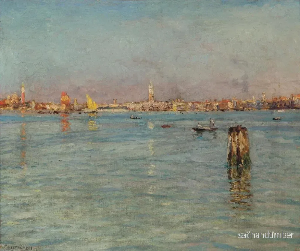 Reproduktion av målningen Morgon i Venedig - Ugo Flumiani - Bild 2