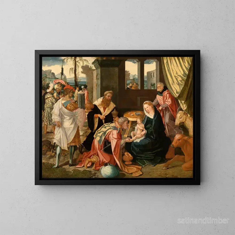 Reproduktion av målningen L'Adoration des Mages - Jan Swart van Groningen