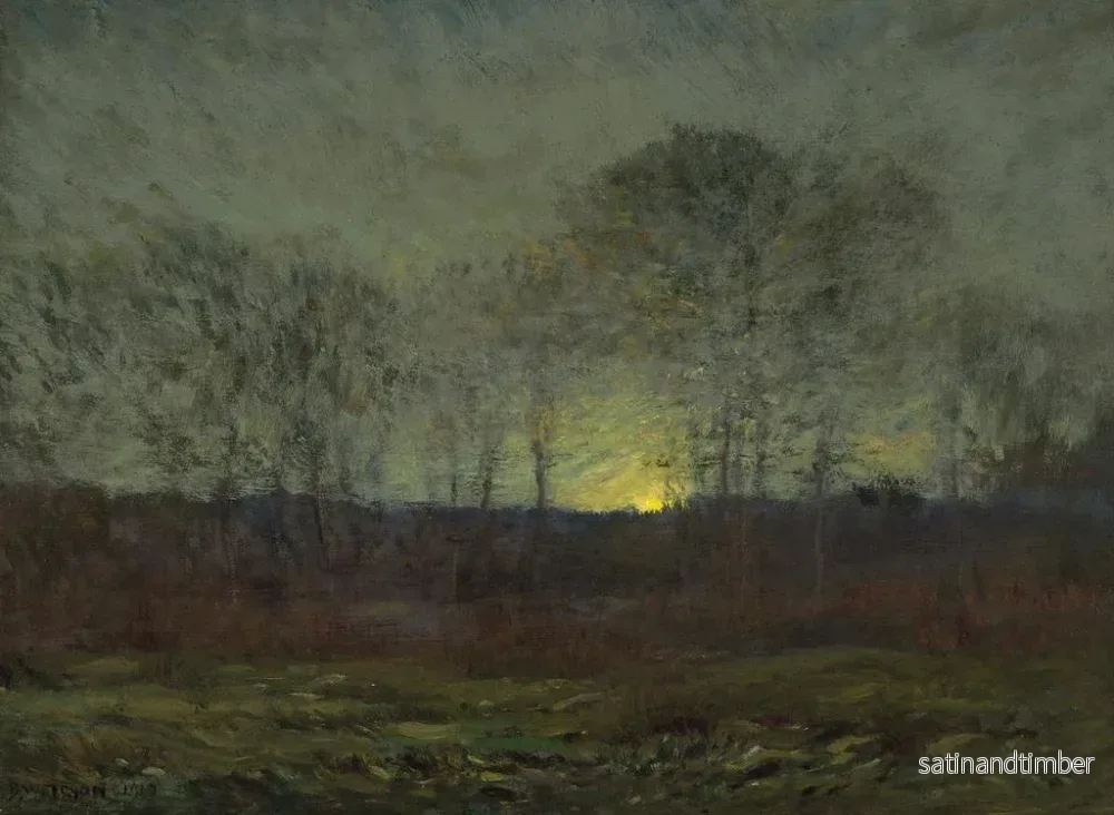 Reproduktion av målningen Lever de lune - Dwight William Tryon - Bild 2