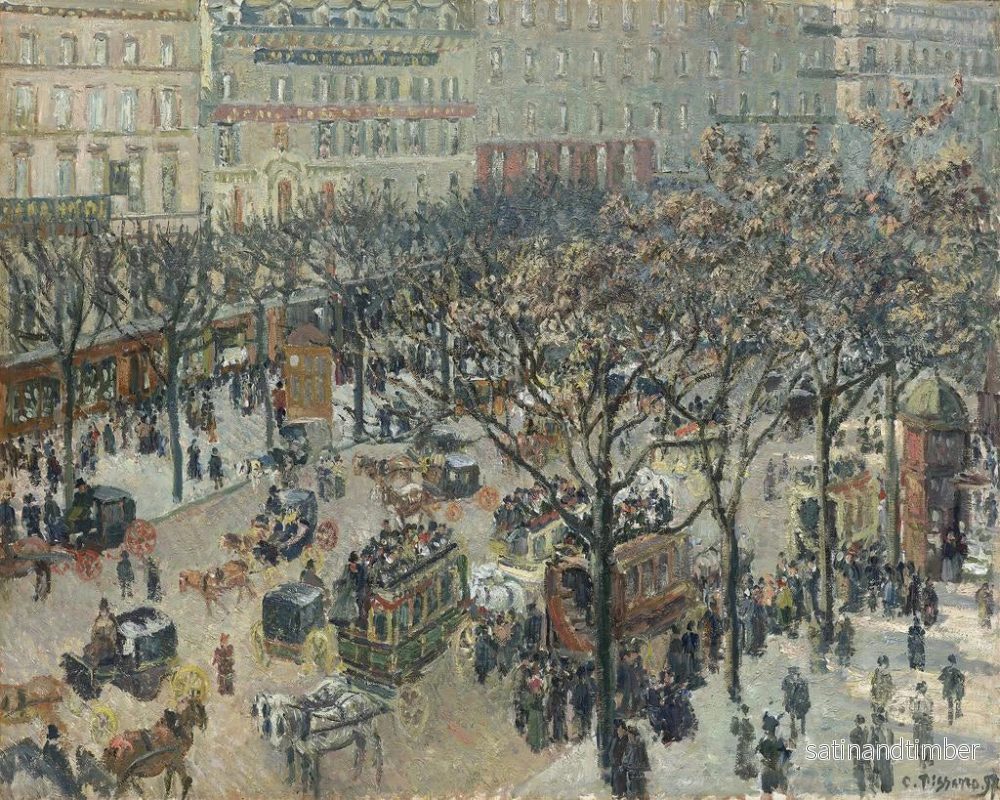 Reproduktion av målningen Boulevard des Italiens i morgonsol - Camille Pissarro - Bild 2