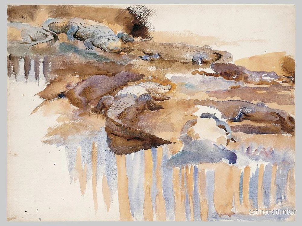 Reproduktion av målningen Alligators - John Singer Sargent - Bild 2