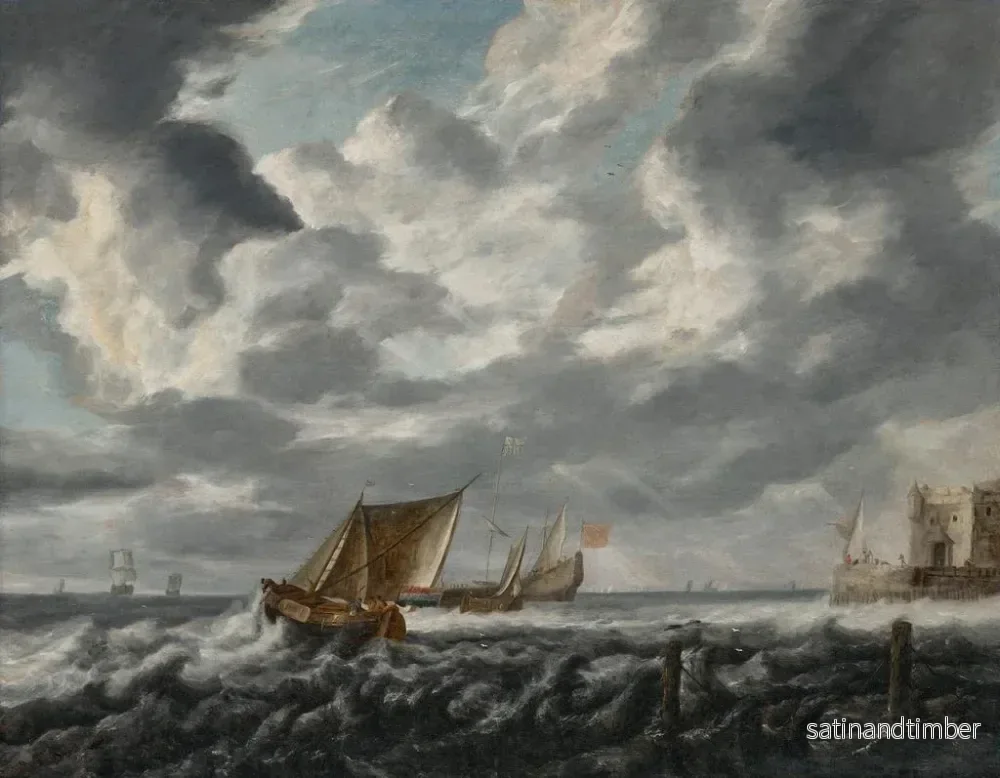 Reproduktion av målningen Vesles navigerande på stormiga vatten - Bonaventura Peeters den äldre - Bild 2