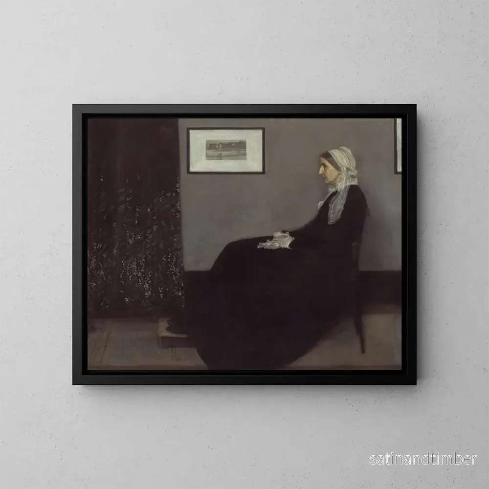 Reproduktion av målningen av konstnärens mor - James Abbott McNeill Whistler