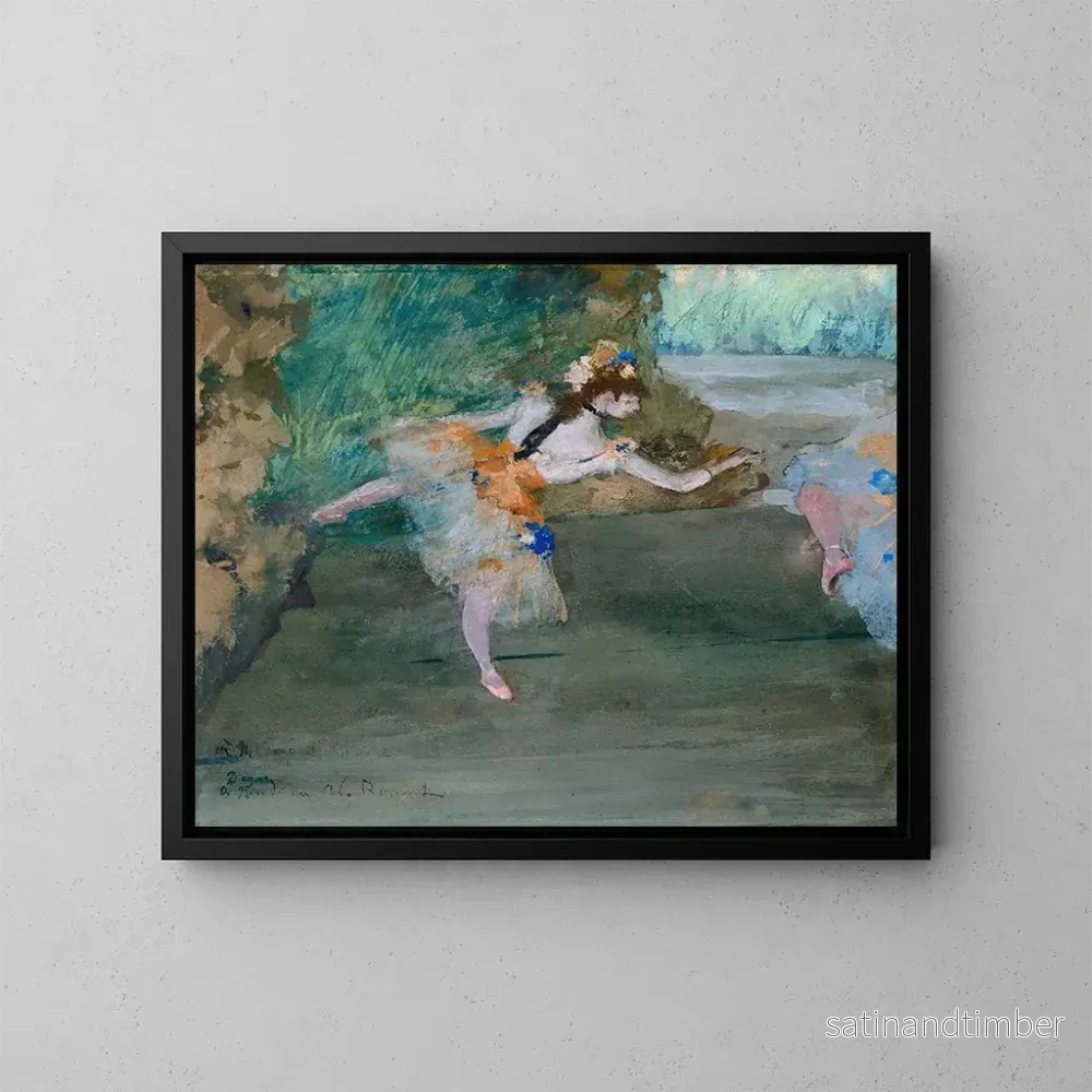 Reproduktion av målningen Danserska på scenen - Edgar Degas