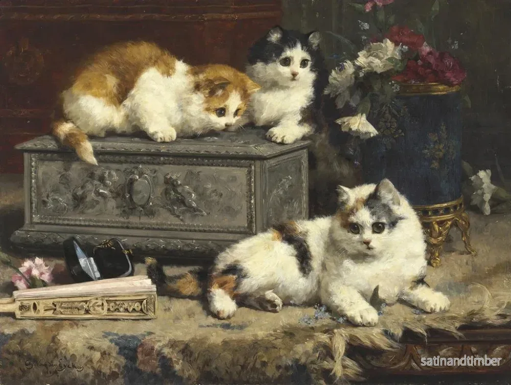 Reproduktion av målningen Malintentionné - Charles Van Den Eycken - Bild 2