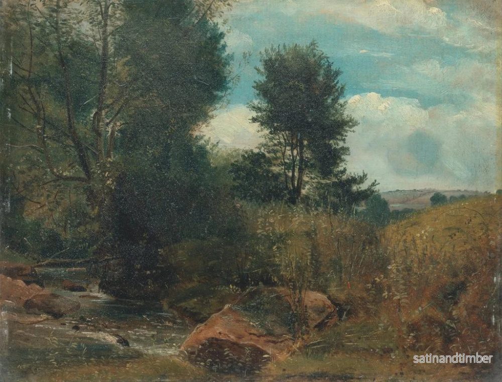 Reproduktion av målningen Vy över floden Sid nära Sidmouth - Lionel Constable - Bild 2