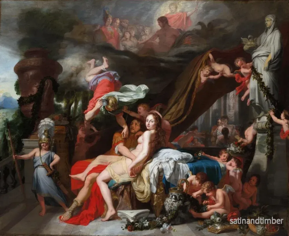 Reproduktion av målningen Hermès ordnar att Calypso ska frigöra Ulysses - Gerard de Lairesse - Bild 2