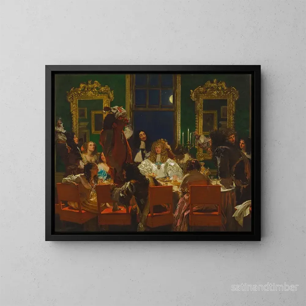 Reproduktion av målningen La vie de Buckingham - Augustus Leopold Egg