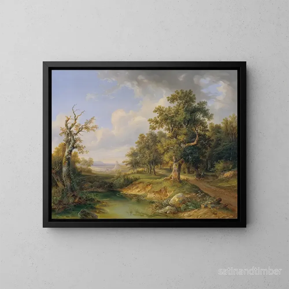 Reproduktion av målningen Del av skog nära Mödling - Josef Altenkopf