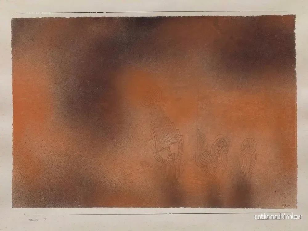 Reproduktion av målningen av Komedien av uggla - Paul Klee - Bild 2