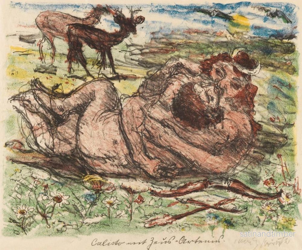 Reproduktion av målningen Les amours de Zeus - Lovis Corinth - Bild 2