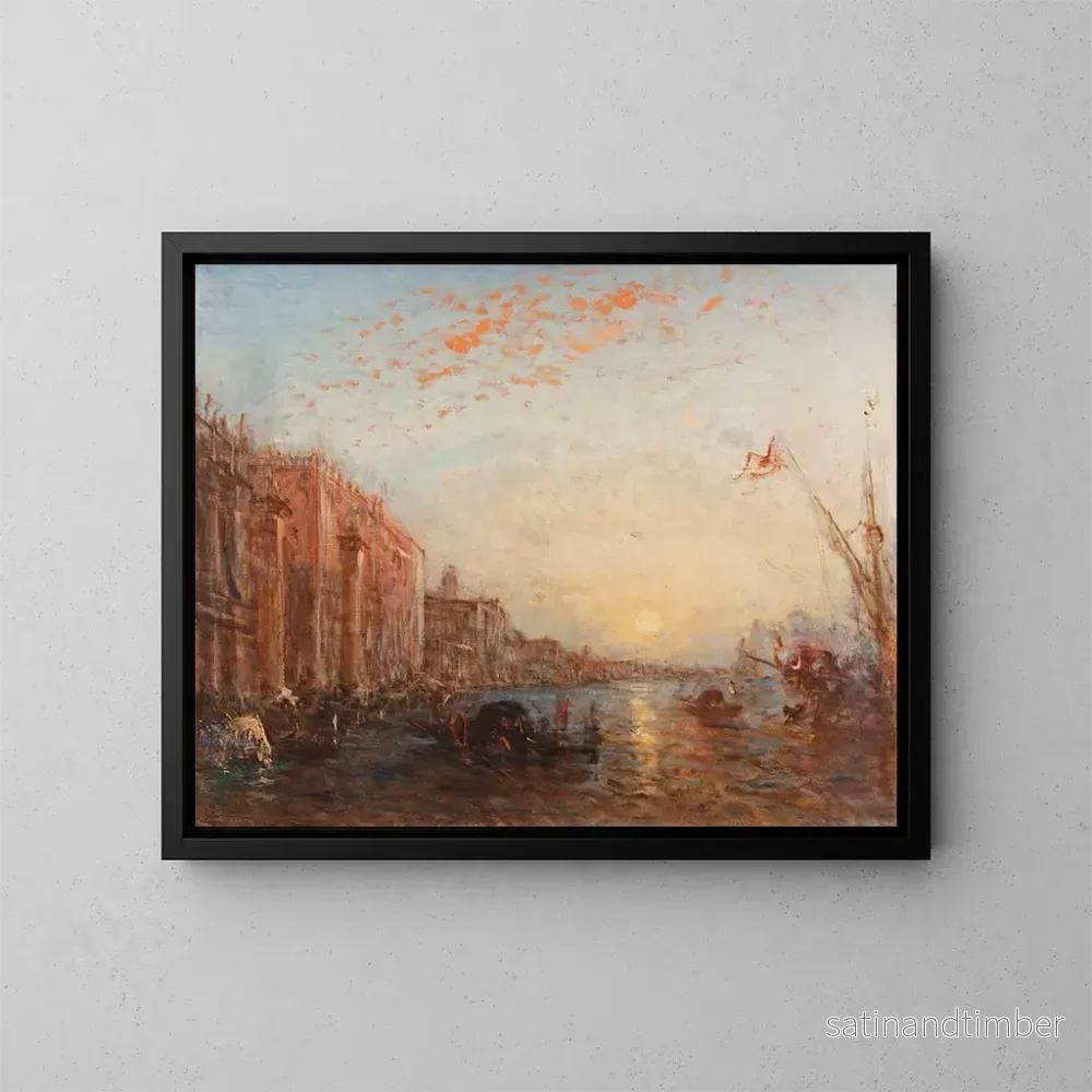 Reproduktion av målningen Inondation à Venise – Félix Ziem Reproduktion av målningen Inondation à Venise – Félix Ziem