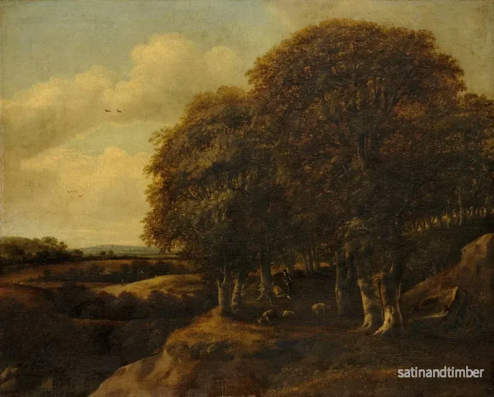 Reproduktion av målningen Landskap med herdar - Jan Vermeer van Haarlem l'Ancien - Bild 2
