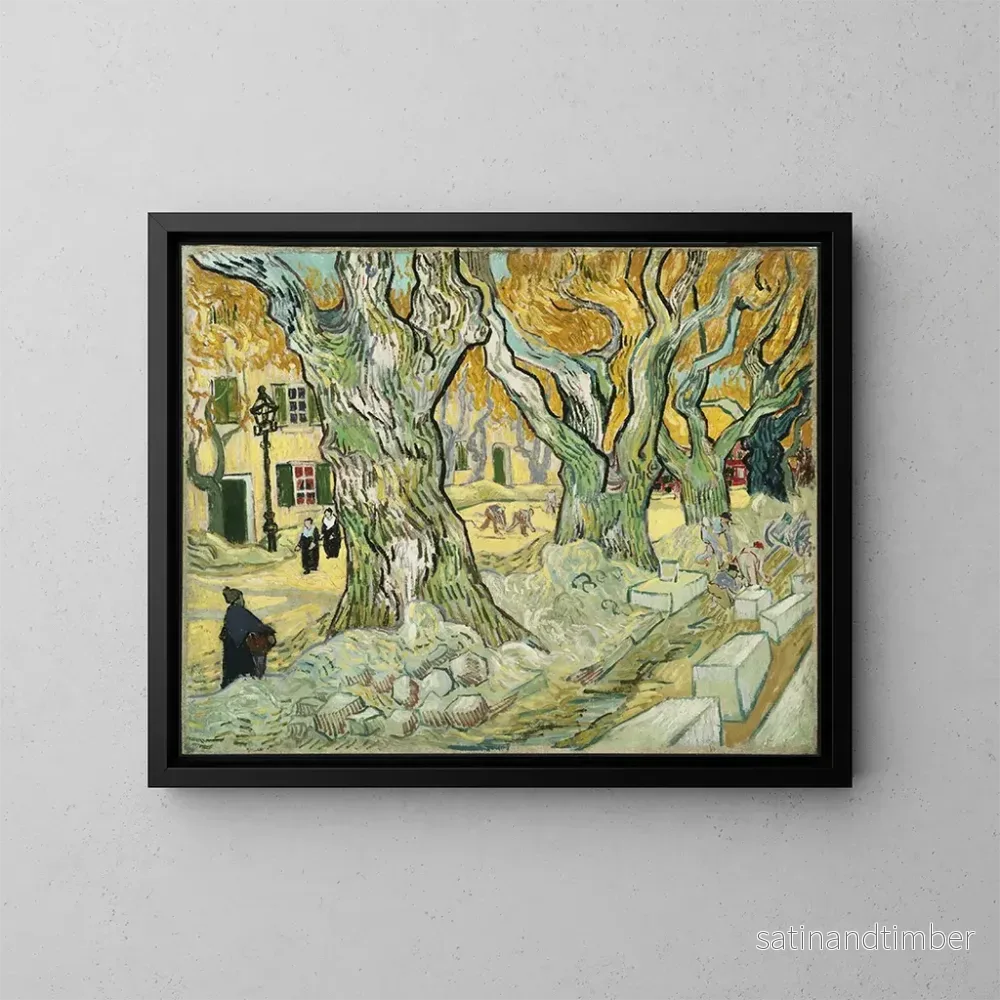 Reproduktion av målningen Les Réparateurs de routes - Vincent van Gogh