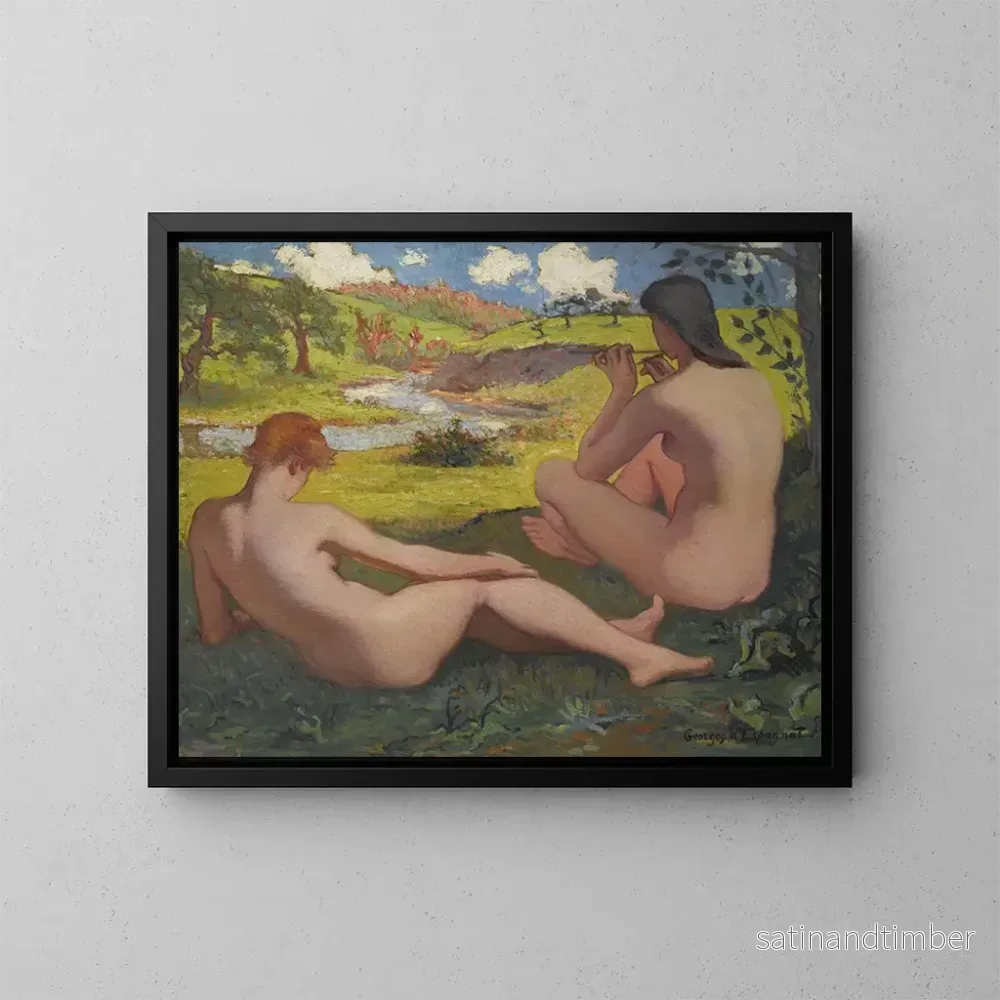 Reproduktion av målningen Le Repos - Georges d'Espagnat