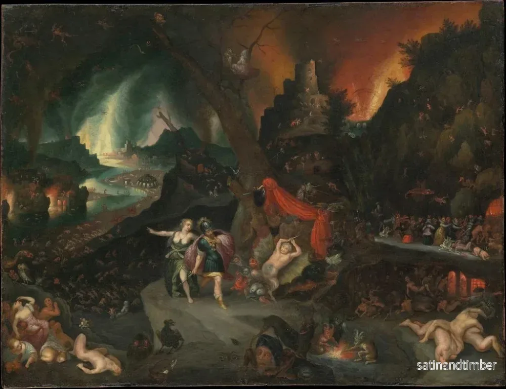 Reproduktion av målningen Énée och sibyllan i underjorden - Jan Brueghel den yngre - Bild 2