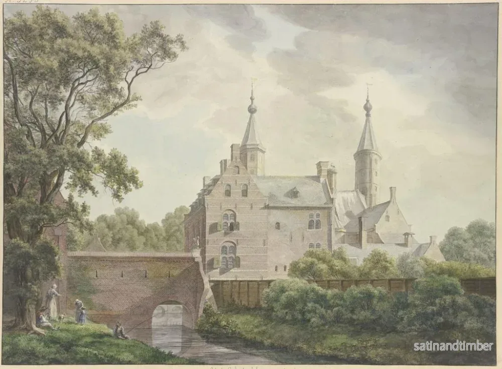 Reproduktion av målningen Le château de Heemstede - Franciscus Andreas Milatz - Bild 2