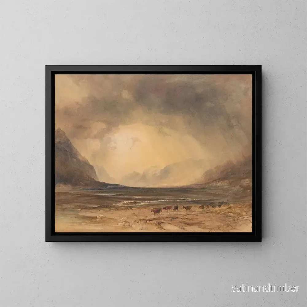 Reproduktion av målningen La tête de Glencoe, Argyll du Nord, Écosse - Copley Fielding