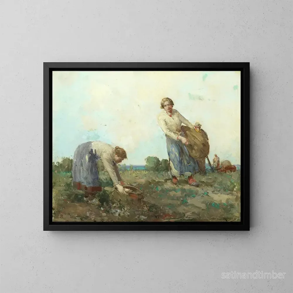 Reproduktion av målningen Skördet av rovor - William Lee-Hankey