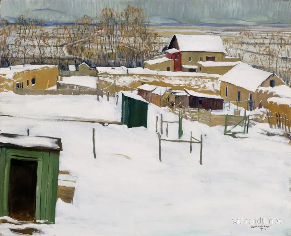 Reproduktion av målningen Taos under snön - Walter Ufer - Bild 2