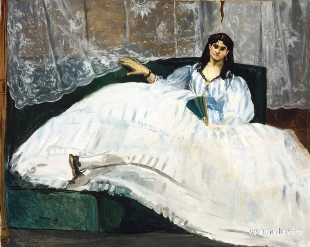 Reproduktion av målningen av kvinna med en fan - Édouard Manet - Bild 2