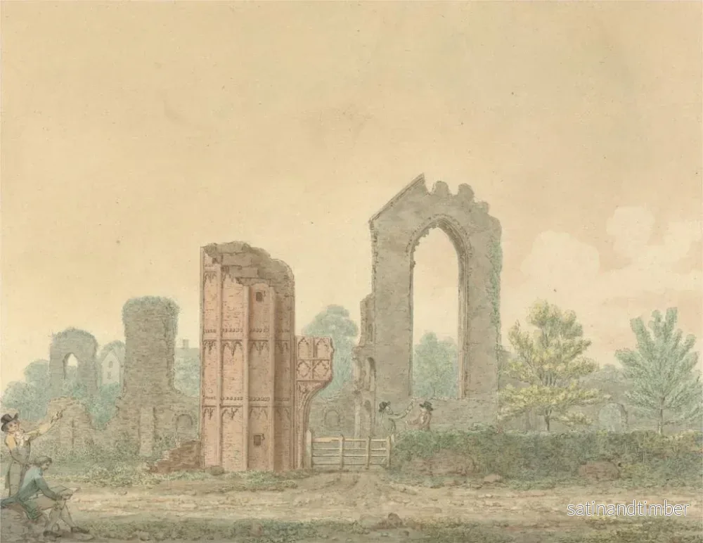Reproduktion av målningen Abbaye de Leiston, Suffolk - Isaac Johnson - Bild 2