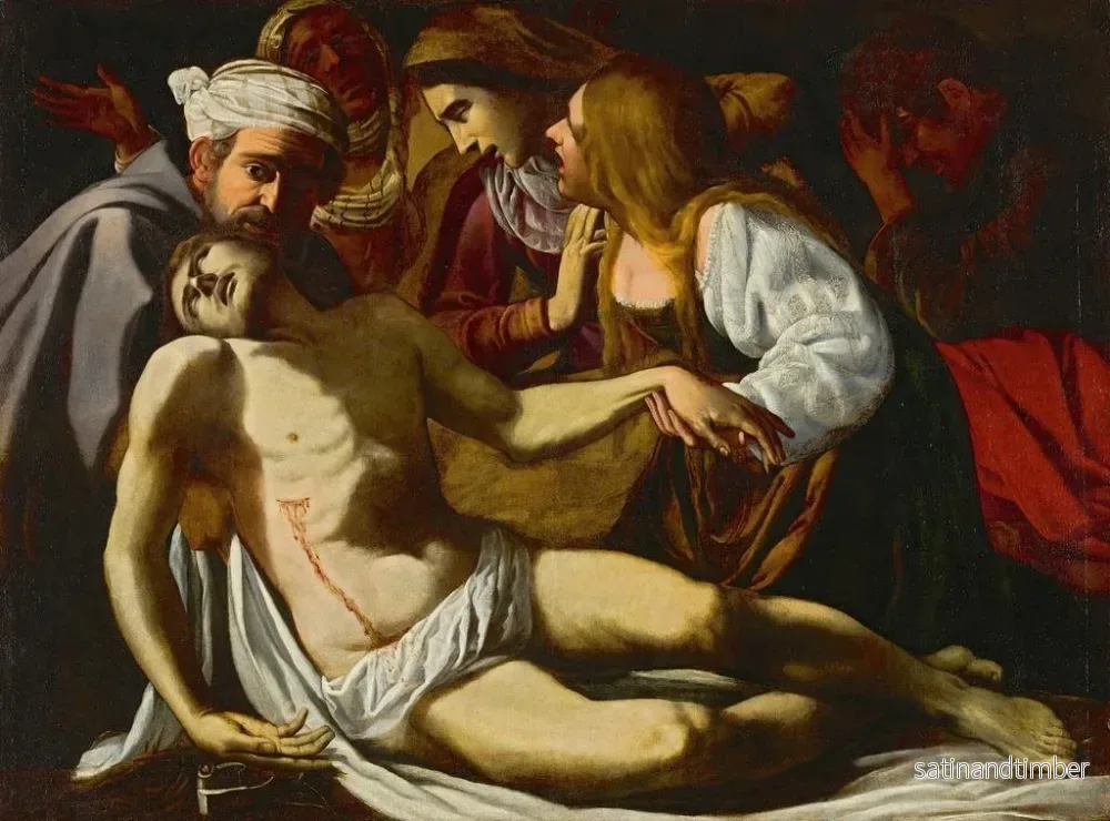 Reproduktion av målningen La Lamentation - Ecole de Rome - Bild 2