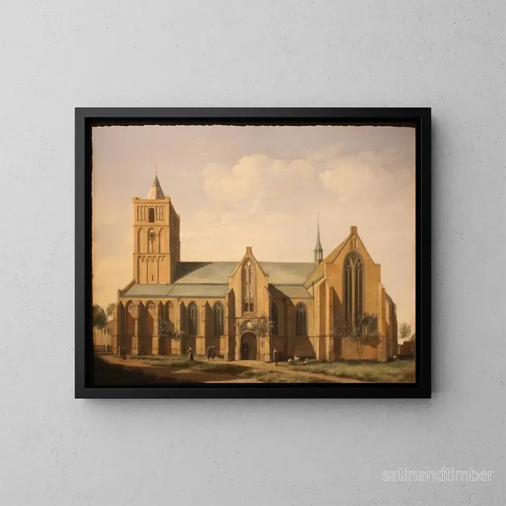Reproduktion av målningen L’église de Noordwijk – Gerrit Adriaensz Berckheyde Reproduktion av målningen L’église de Noordwijk – Gerrit Adriaensz Berckheyde