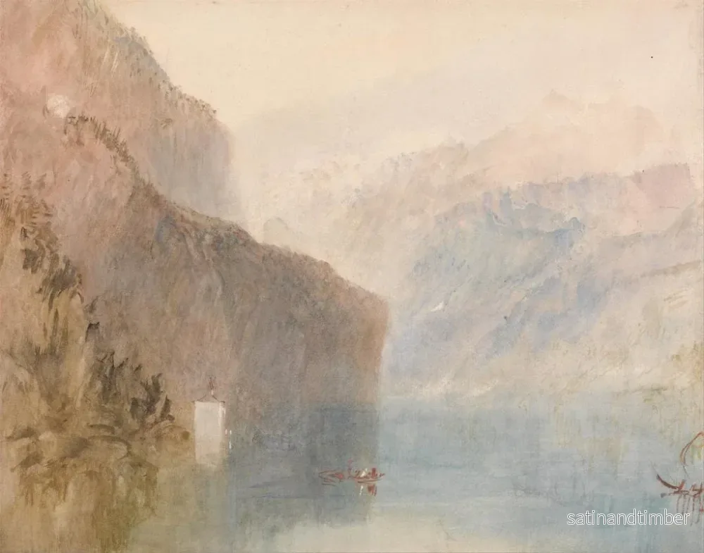 Reproduktion av målningen Chapelle Tells, Lucerne-sjön - Joseph Mallord William Turner - Bild 2