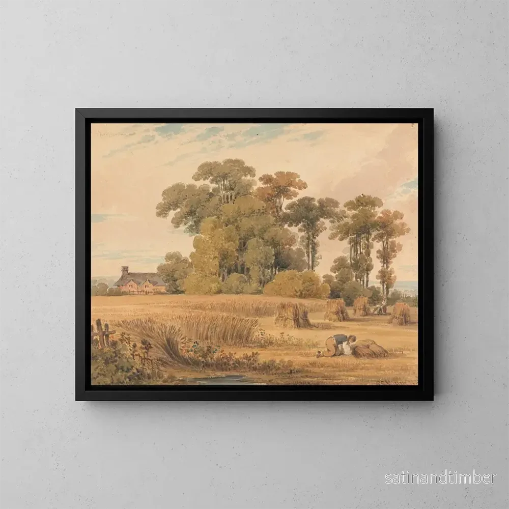 Reproduktion av målningen Ett majsfält - Paul Sandby Munn