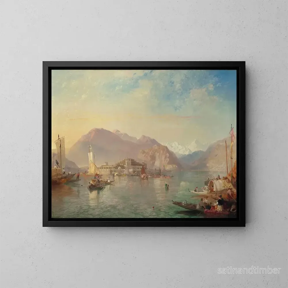 Reproduktion av målningen Isola Bella, lac Majeur, Italien – James Baker Pyne Reproduktion av målningen Isola Bella, lac Majeur, Italien – James Baker Pyne