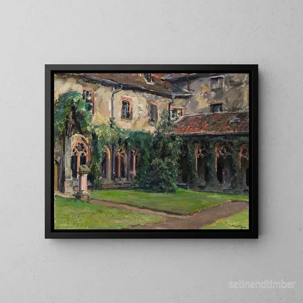 Reproduktion av målningen Cloître de l'abbaye des Augustins à Landau II - Max Slevogt