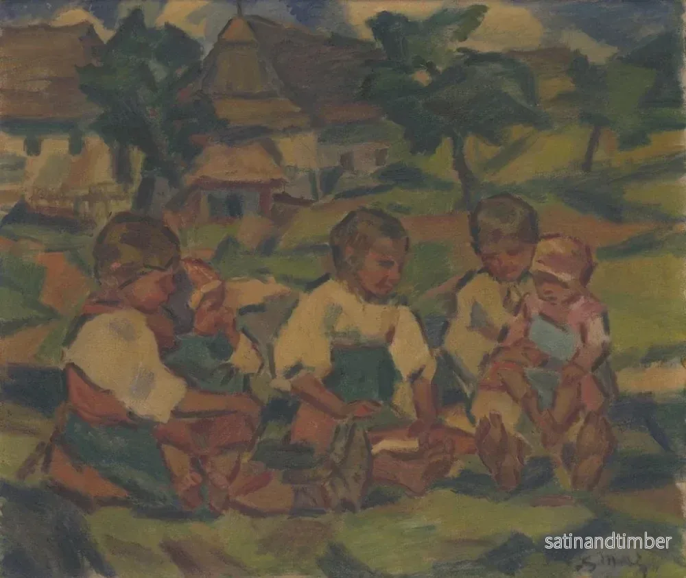 Reproduktion av målningen Barn i solen - Gustav Mahler - Bild 2