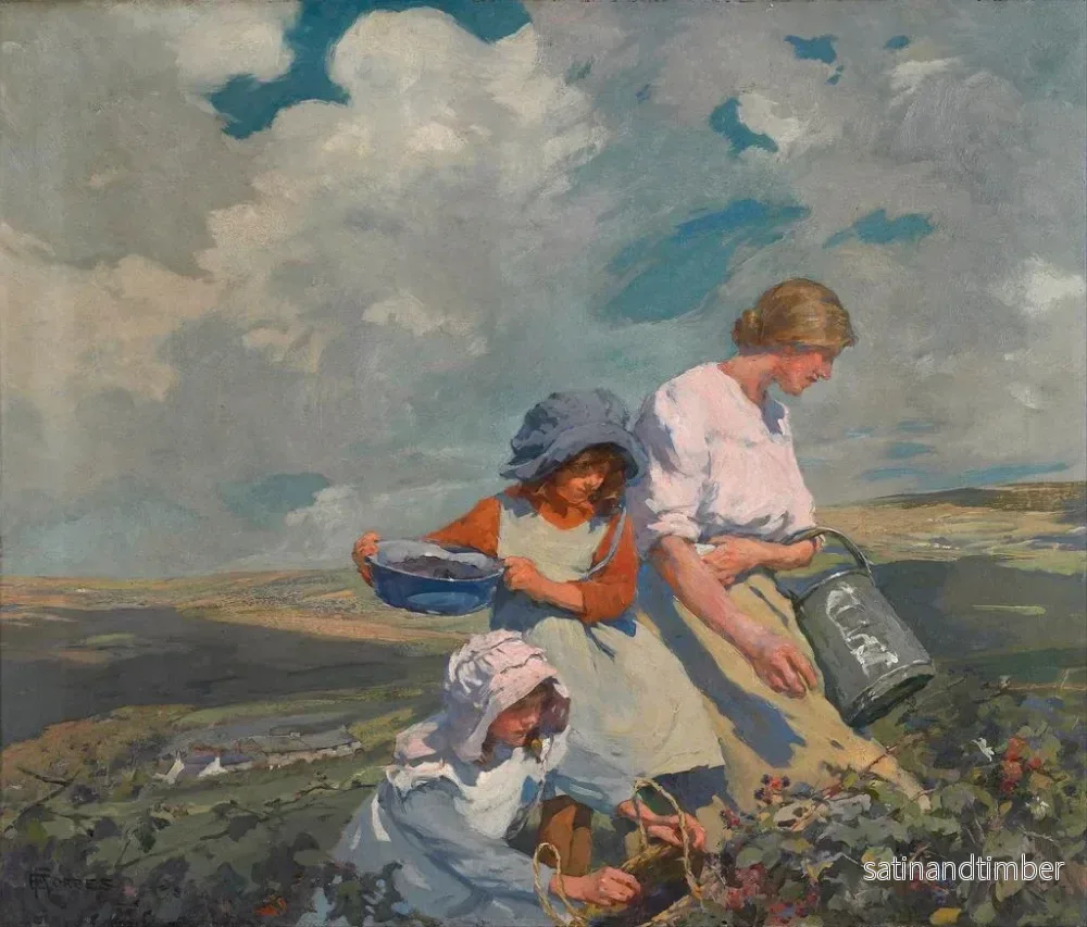Reproduktion av målningen Skörd av björnbär - Elizabeth Adela Forbes - Bild 2