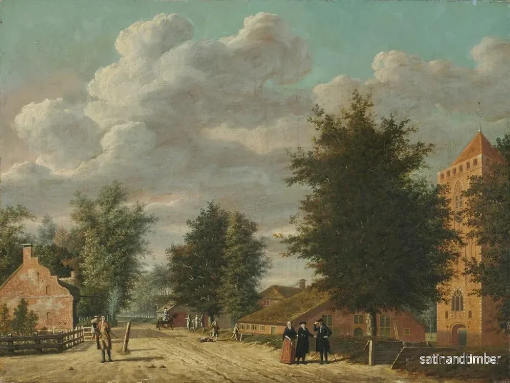 Reproduktion av målningen Vue du village d'Eemnes - Jordanus Hoorn - Bild 2