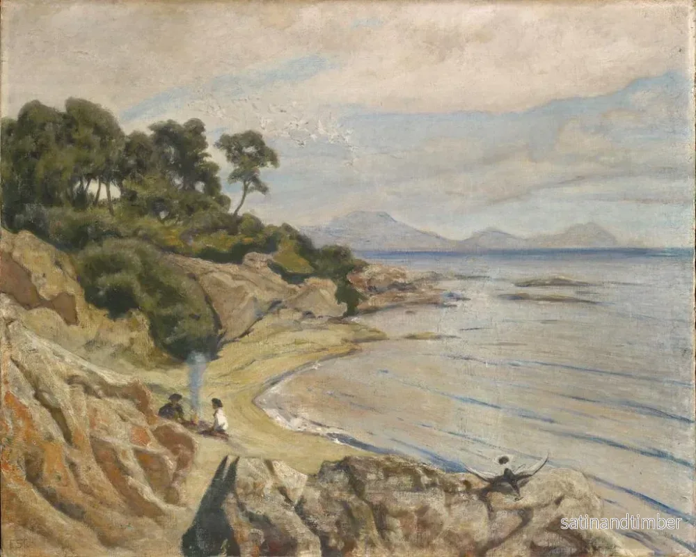 Reproduktion av målningen La lagune - Ernst Stückelberg - Bild 2