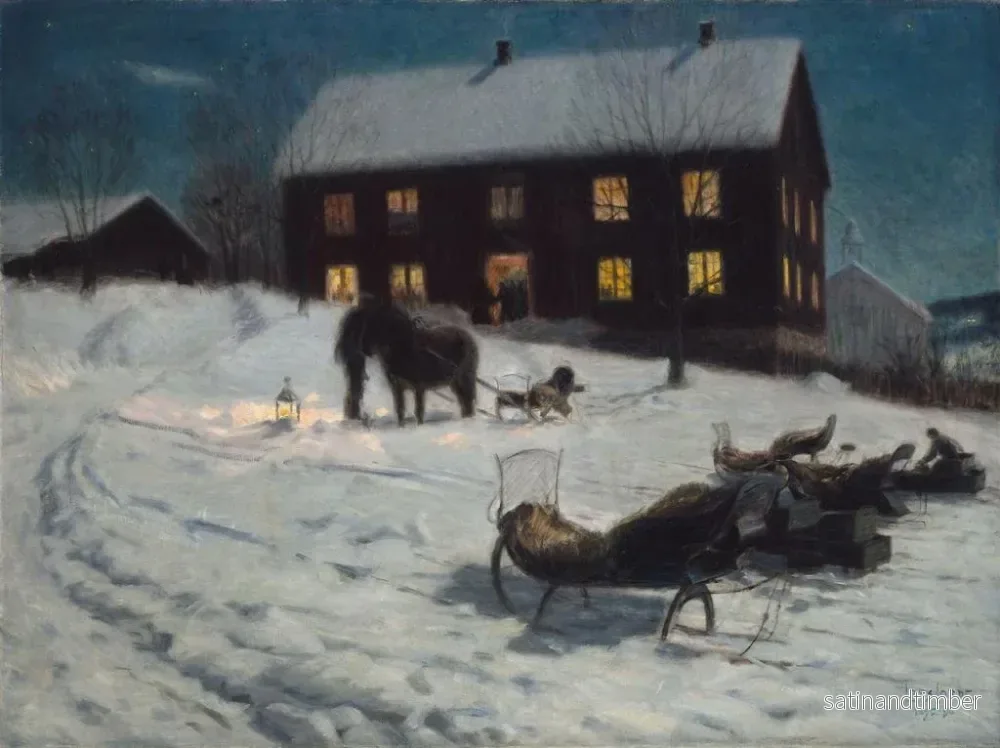 Reproduktion av målningen Julfest - Lars Jorde - Bild 2