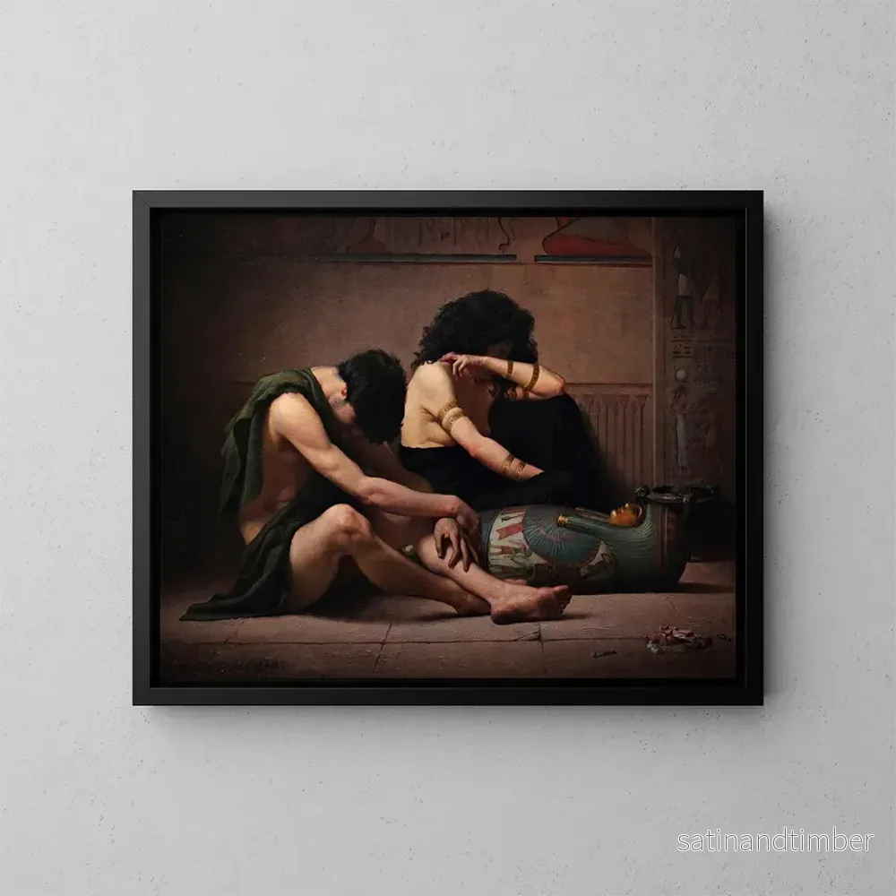 Reproduktion av målningen Lamentations sur la mort du premier-né d’Égypte – Charles Sprague Pearce Reproduktion av målningen Lamentations sur la mort du premier-né d’Égypte – Charles Sprague Pearce