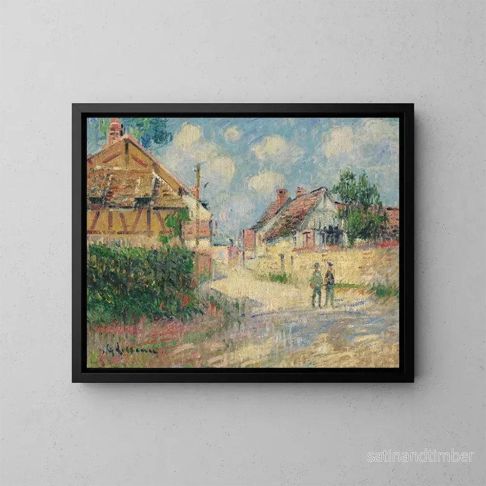 Reproduktion av målningen La route de Tournedos - Gustave Loiseau