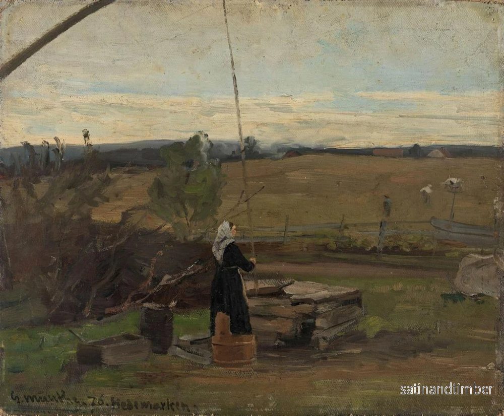 Reproduktion av målningen Vid brunnen - Gerhard Munthe - Bild 2