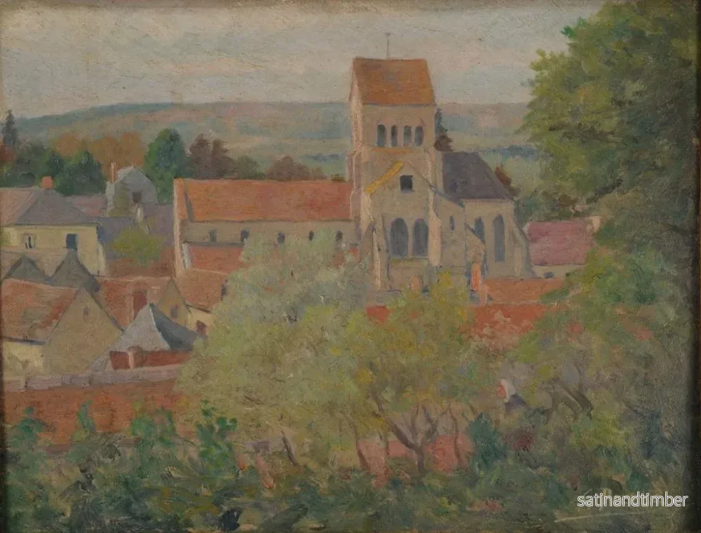 Reproduktion av målningen Village - Gustave Pierre - Bild 2