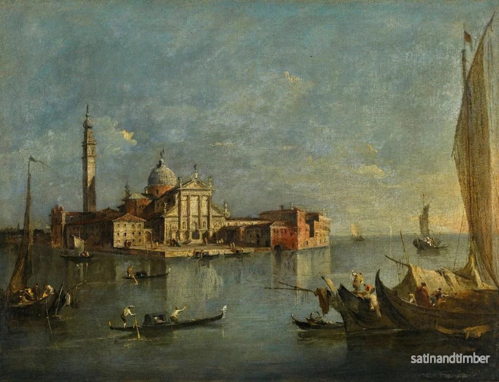 Reproduktion av målningen Venise, vy över San Giorgio Maggiore - Francesco Guardi - Bild 2
