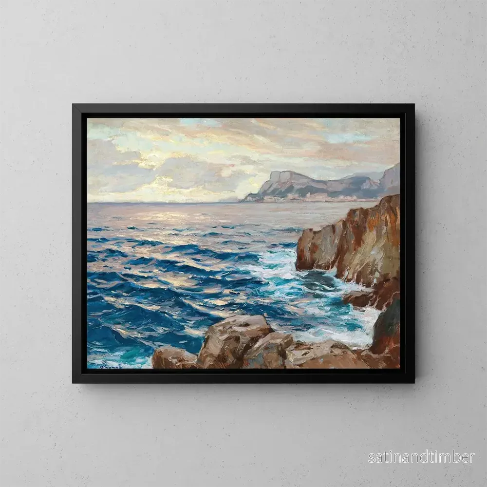 Reproduktion av målningen Vue de la baie de Monaco - Carl O'Lynch de Town