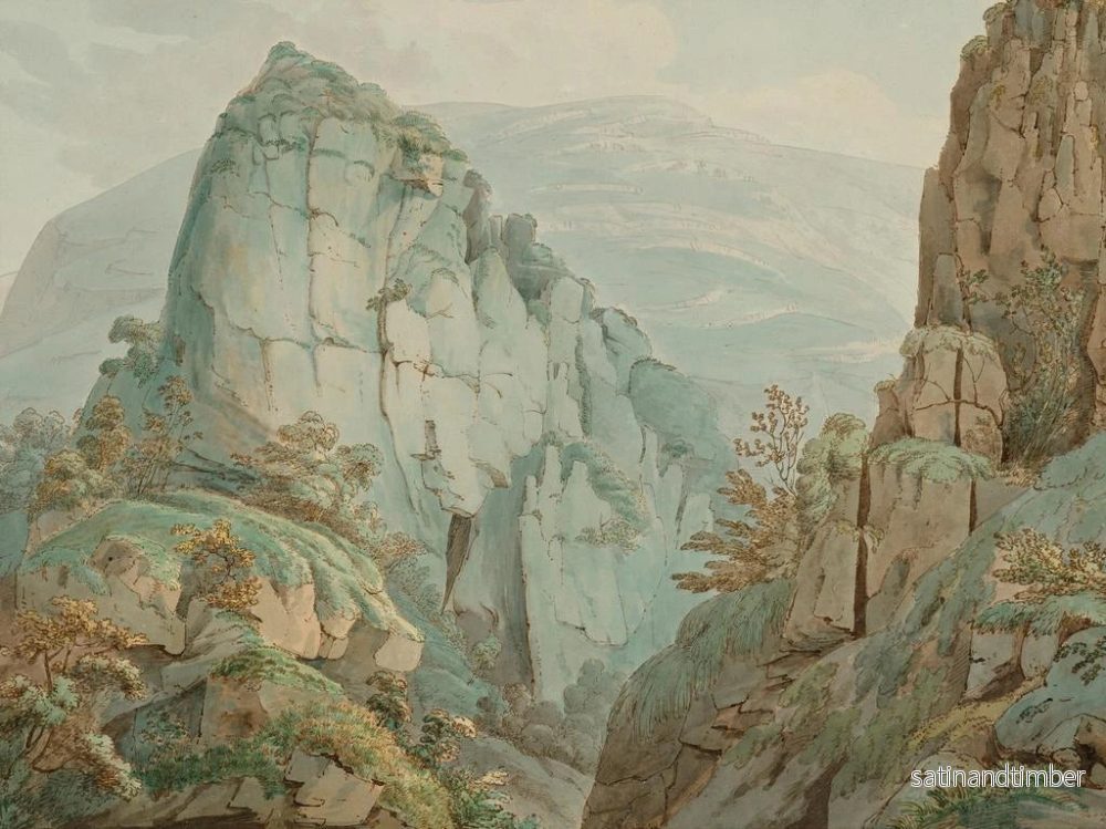 Reproduktion av målningen av Dovedale kyrka, Staffordshire - William Day - Bild 2