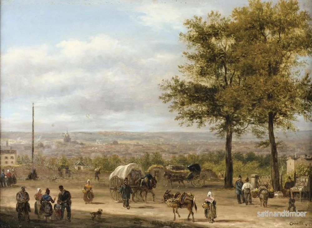Reproduktion av målningen Vue des hauteurs de Paris - Giuseppe Canella - Bild 2