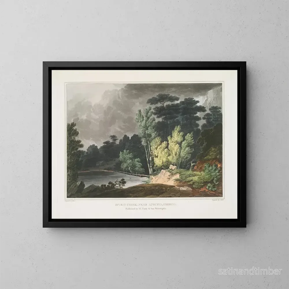 Reproduktion av målningen Ruisseau Spirit nära Augusta, Georgia – Joshua Shaw Reproduktion av målningen Ruisseau Spirit nära Augusta, Georgia – Joshua Shaw