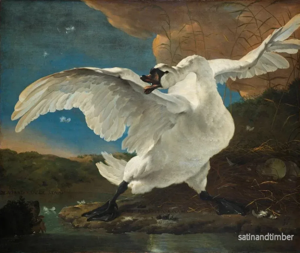 Reproduktion av målningen Le cygne menacé - Jan Asselijn - Bild 2