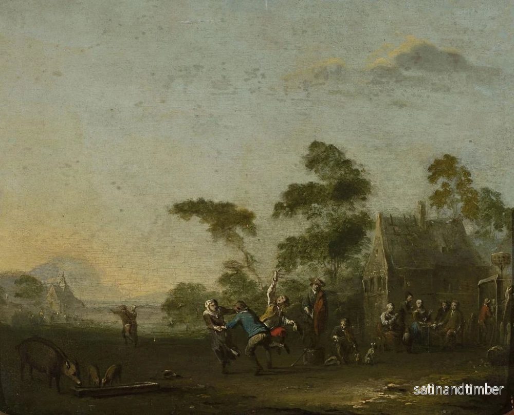 Reproduktion av målningen Fête champêtre - Norbert Joseph Carl Grund - Bild 2