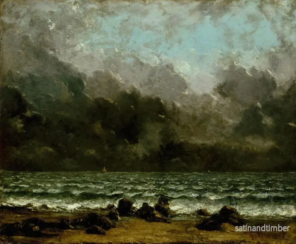 Reproduktion av målningen La Mer - Gustave Courbet - Bild 2