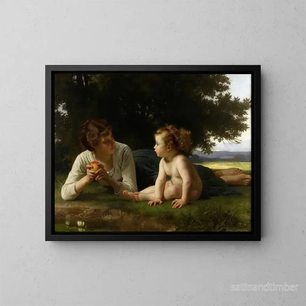 Reproduktion av målningen Tentation - William Bouguereau